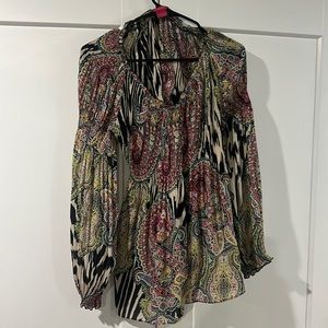 Multicolored tunic, a-line